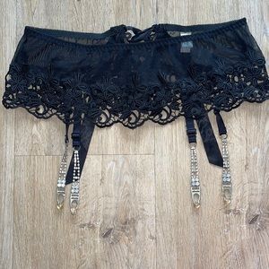 Black garter belt